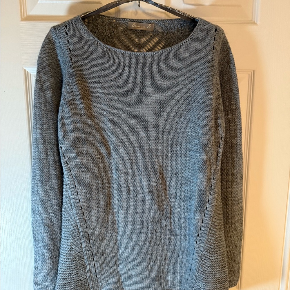 Blue/Gray Crew Neck Sweater